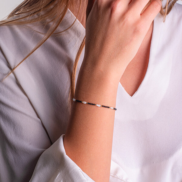 Luxusní náramek s pravými perlami a achátem AL5252.01.000