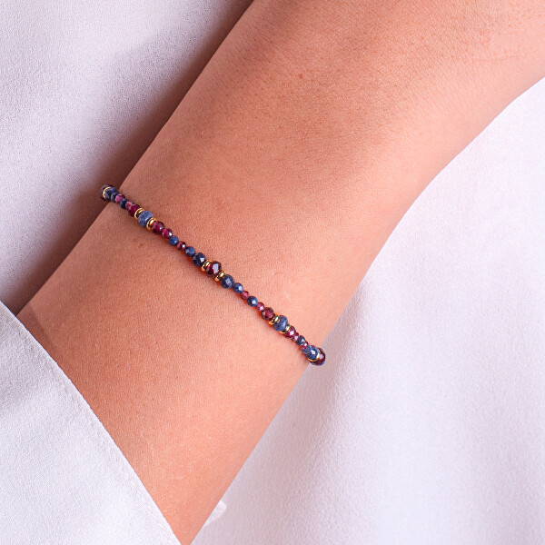 Okouzlující náramek s granáty a safíry AL5229.01.000