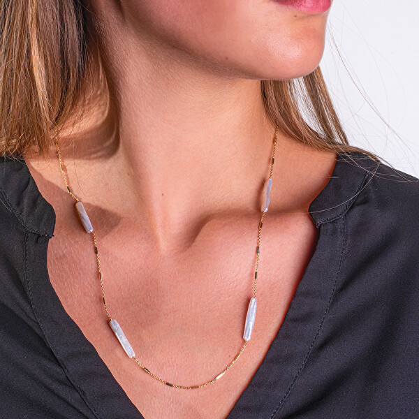 Originální náhrdelník s pravými barokními perlami AL5106.01.000