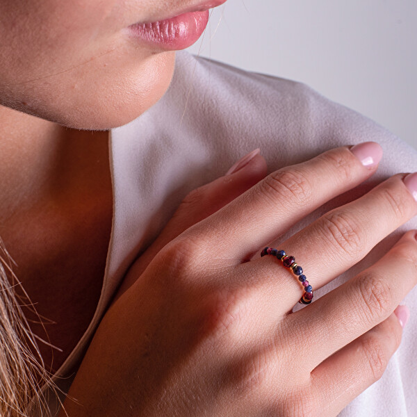 Překrásný prsten z granátu a safíru AL5238.01.000.D