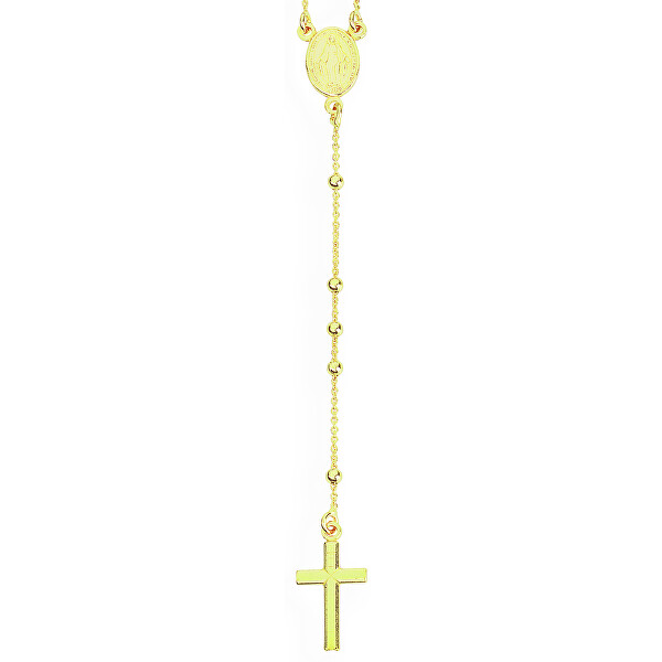 Időtlen aranyozott nyaklánc Rosary CRO25G