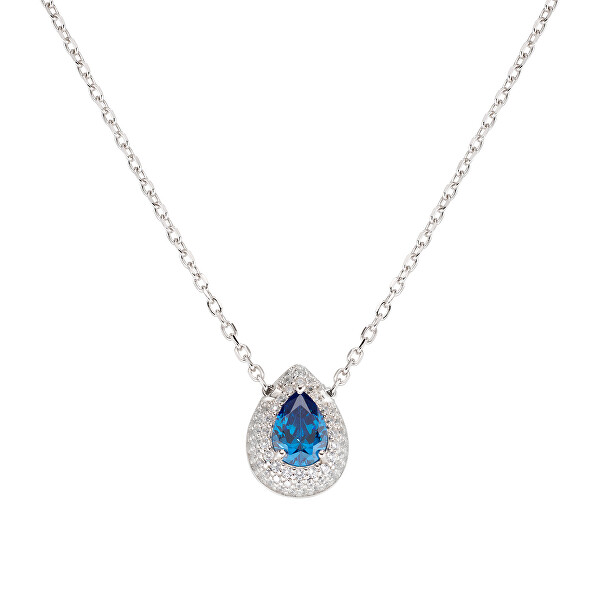 Očarujúce strieborný náhrdelník so zirkónmi Diamonds CLGOBBLBZ (retiazka, prívesok)