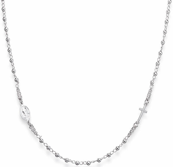 Originální stříbrný náhrdelník Rosary CROB3