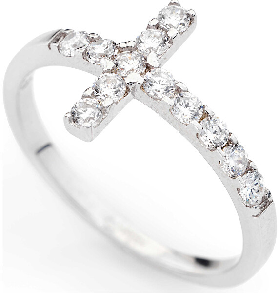 Originálne strieborný prsteň so zirkónmi Rosary ACOBB
