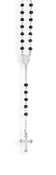 Půvabný stříbrný náhrdelník s krystaly Rosary CROBNZ4
