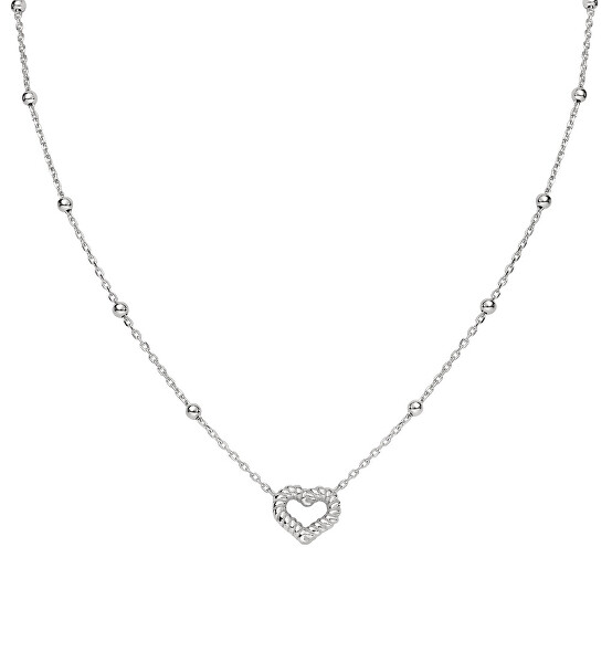 Romantický stříbrný náhrdelník se srdíčkem Cuddles CLGOCUB3