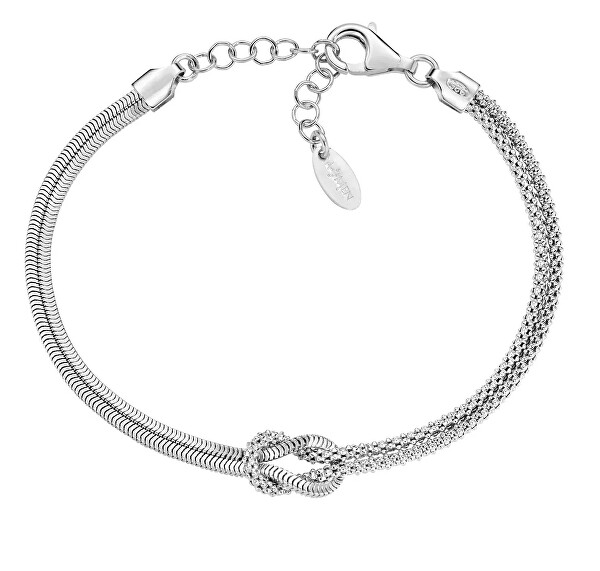 Elegantní stříbrný náramek Love Knot BRNOAMBB1