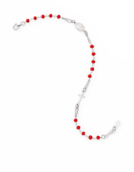 Elegantný strieborný náramok s kryštálmi Rosary BROBR3