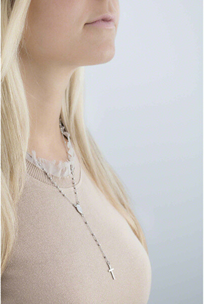 Originální stříbrný náhrdelník Rosary CRO25B