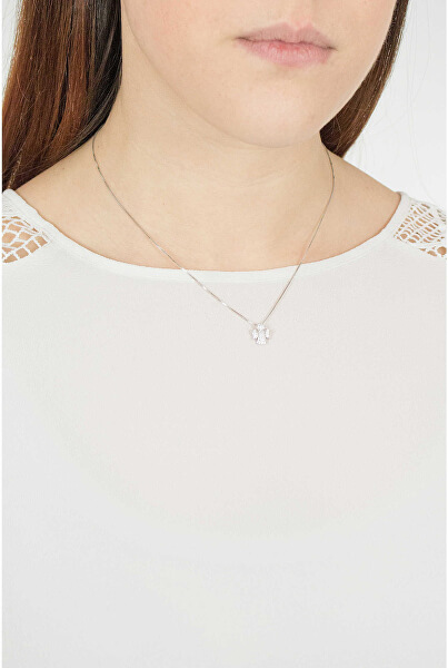 Originální stříbrný náhrdelník se zirkony Angels CLPA