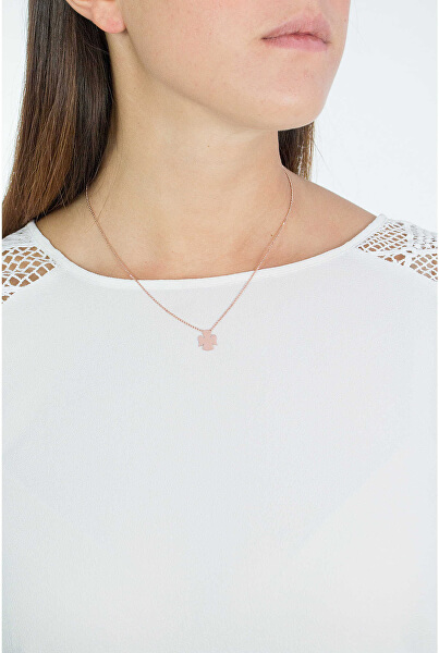 Růžově pozlacený stříbrný náhrdelník Angels CLAR3