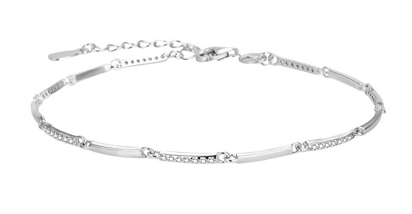 Glitzerndes Silberarmband mit Zirkonen AGB756/21