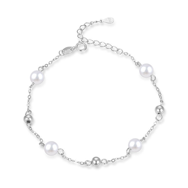 Elegante bracciale in argento con perle AGB759/21P