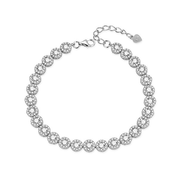 Bracciale elegante in argento con zirconi AGB769/21