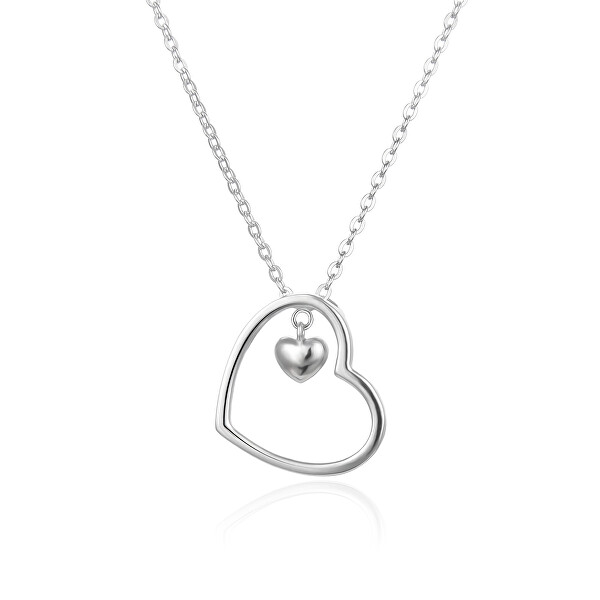 Romantica collana in argento Cuore AGS1572/47