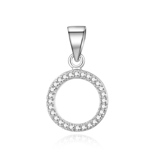 Ciondolo elegante in argento con zirconi AGH742