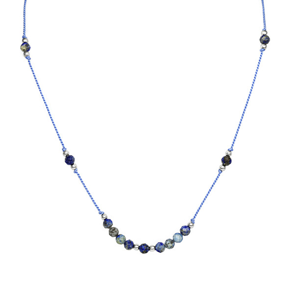 Schnurhalskette mit Lapislazuli HE23K3S-BL