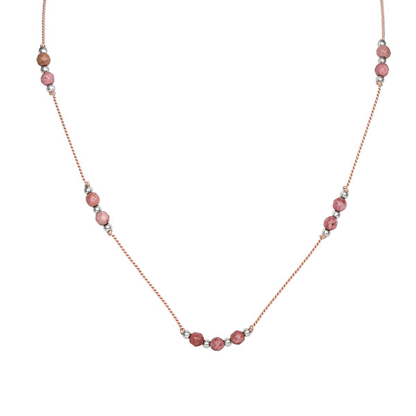 Collana in cordino con rodonite HE27K3S-LP