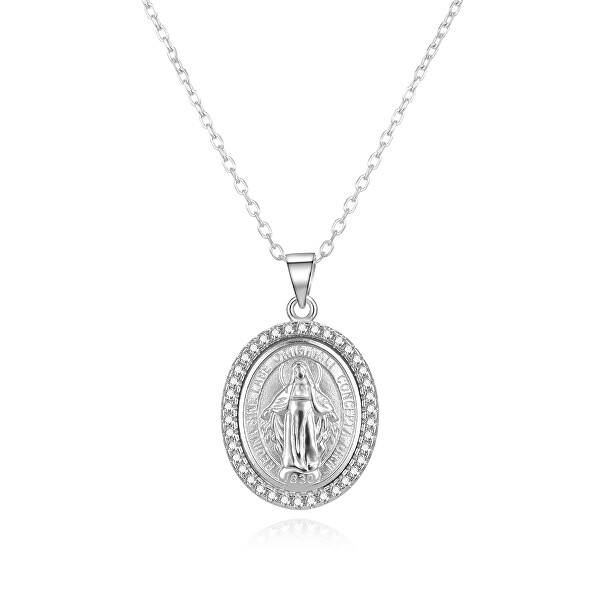 Collana in argento Madona AGS1603/47 (catenina, ciondolo)