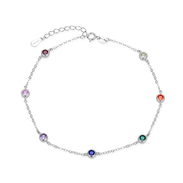 Bracciale in argento con zirconi colorati AGB767/21