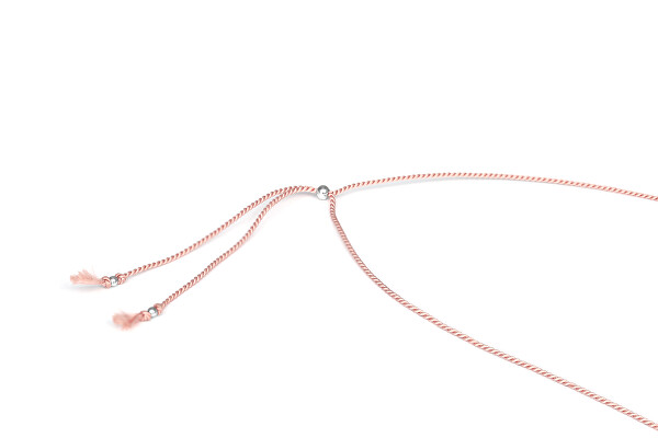 Collana in cordino con angelite e quarzo rosa HE13K3S-LP