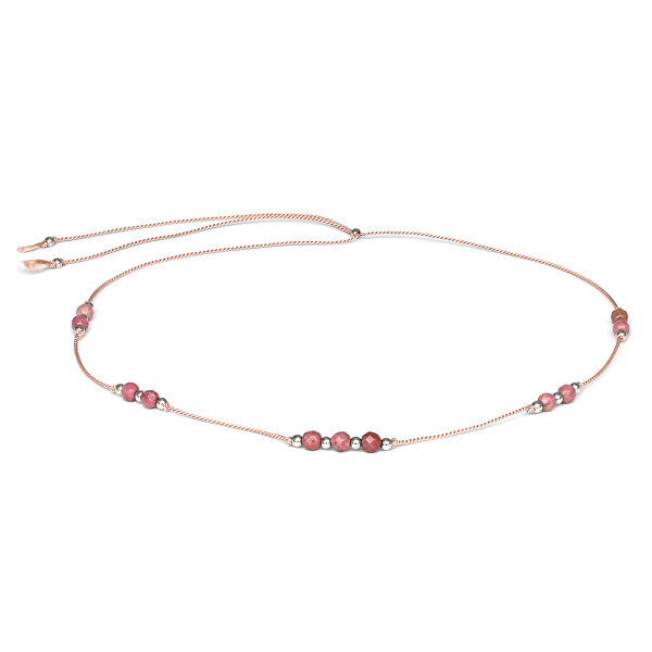 Collana in cordino con rodonite HE27K3S-LP