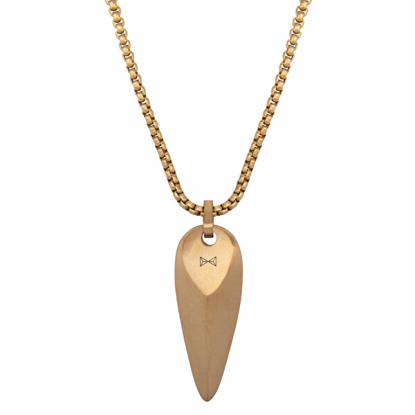 Dizajnový pozlátený náhrdelník Triangle Dore Ferro AZ-NL003-C-070