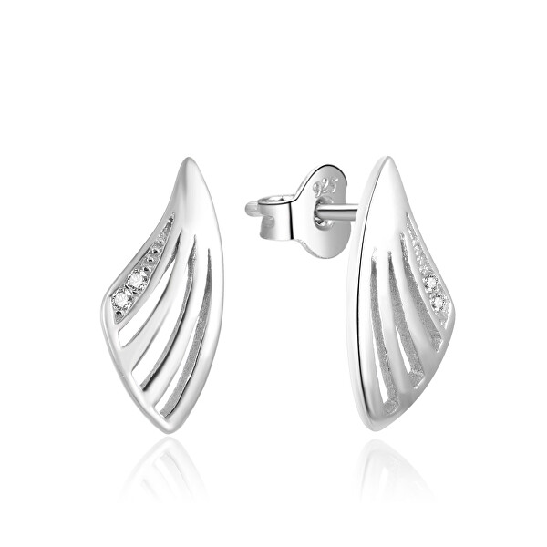 Moderni orecchini in argento con zirconi AGUP1786L