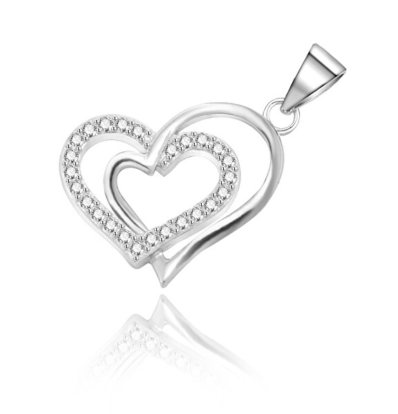 Pandantiv original inimă argint AGH514