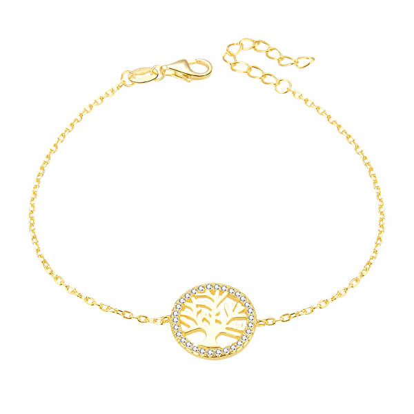 Braccialetto in argento placcato in oro con albero della vita AGB485/20-GOLD