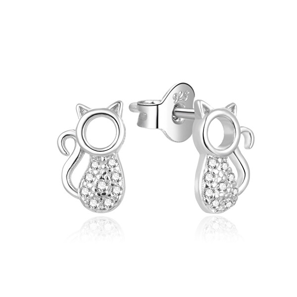 Bellissimi orecchini in argento con zirconi Gatti AGUP682L