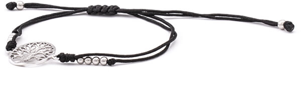 Bracciale cordino nero kabbalah Albero della vita AGB542