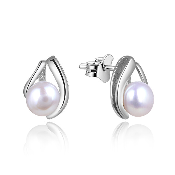 Silberne Ohrringe mit echten Perlen TAGUP1665P