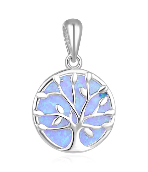 Silberanhänger mit Opal Glocke Baum des Lebens AGH131L