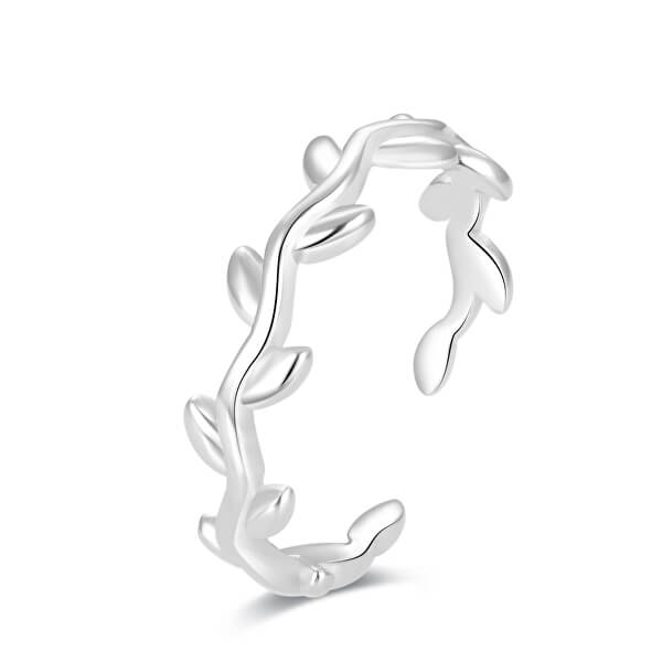 Anello in argento da piede con foglie AGGF495