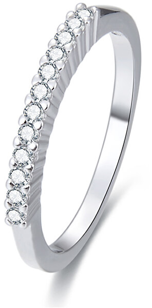 Stříbrný prsten s krystaly AGG187