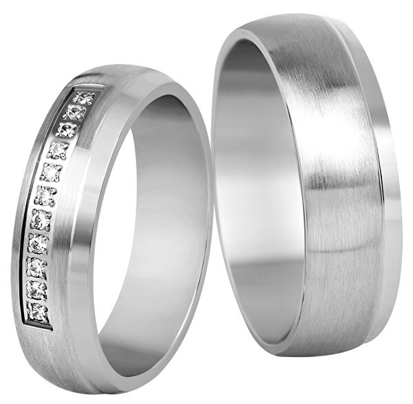 Inel pentru femei din oțel cu cristale SPD03
