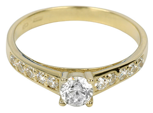 Dámský prsten s krystaly 229 001 00668
