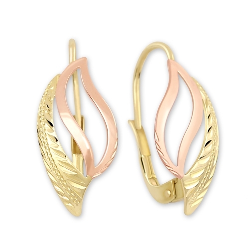 Intramontabili orecchini bicolore in oro 231 001 00601