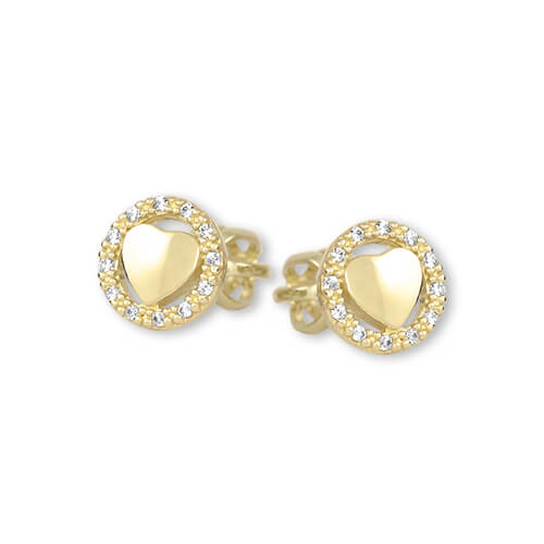 Romantici orecchini in oro con cristalli 745 239 001 00993 0000000