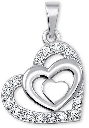 Romantico pendente cuore con cristalli 249 001 00556 07