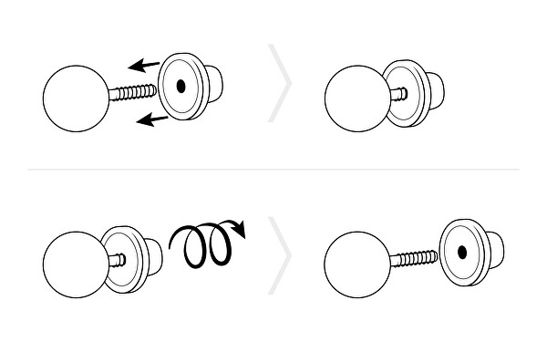 Cercei minimaliști din aur 14/3 MM/17