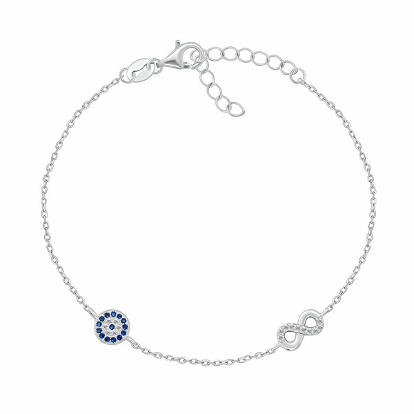 Bracciale in argento da donna Infinito con zirconi BRC176W