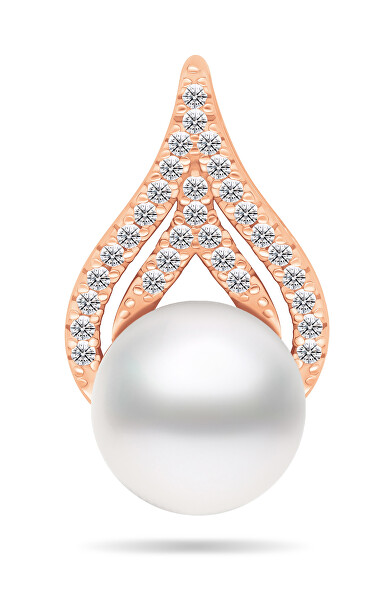 Elegantní perlový přívěsek z pozlaceného stříbra PT93R