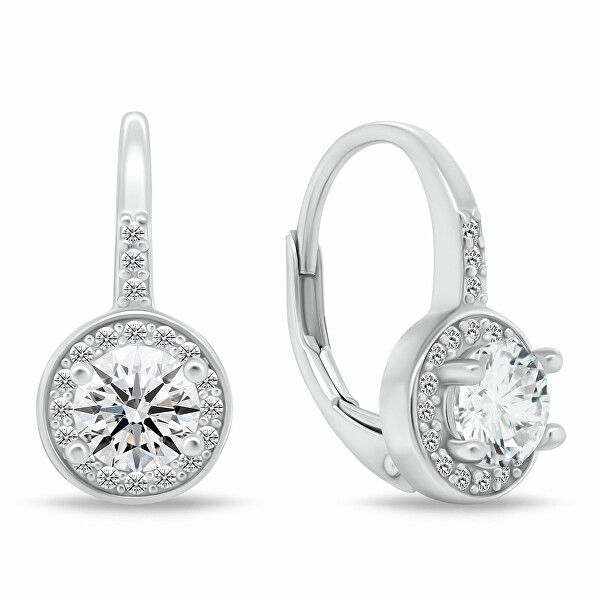 Eleganti orecchini in argento con zirconi LME290