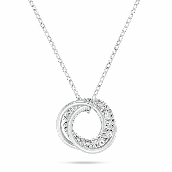 Collana elegante in argento da donna Cerchi NCL168W