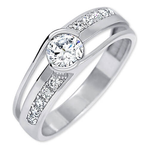 Moderní stříbrný prsten 426 001 00503 04
