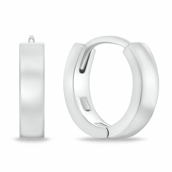 Nadčasové stříbrné náušnice EA203W