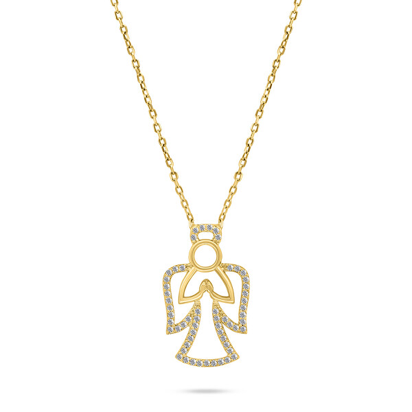 Něžný pozlacený náhrdelník Andělíček NCL41Y