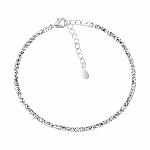 Bracciale tennis scintillante in argento con zirconi cubici BRC170W